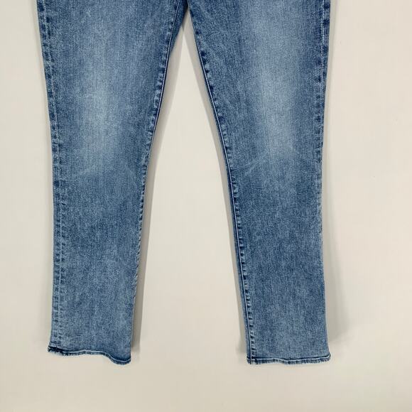 Mother Women Hustler Sneak High Rise Flare Jeans 32 Blue Denim On the Run 32 - Picture 6 of 13